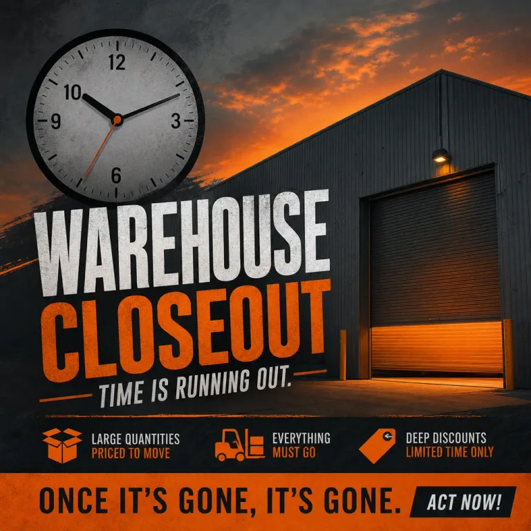 Featured: Warehouse Closeout Sales: Timing and Smart Strategy