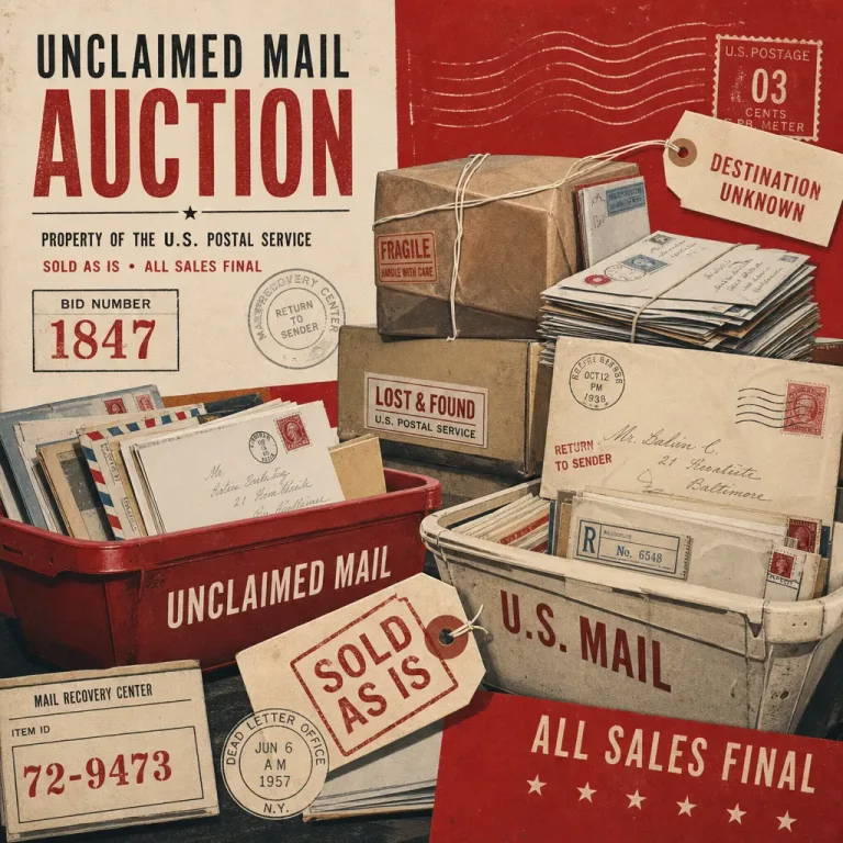 Featured: Post Office Unclaimed Mail Auctions: What to Expect