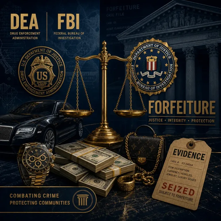 Featured: DEA and FBI Forfeiture Auction Procedures Explained