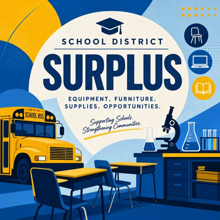 Featured: School District Surplus Equipment Auction Guide