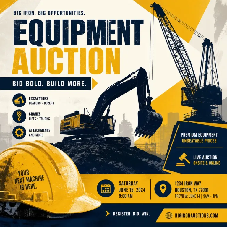 Featured: Construction Equipment Auctions: A Buyer Handbook