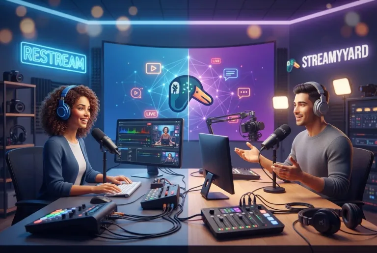 Featured image for: How to Start Live Streaming: Restream & StreamYard Compared