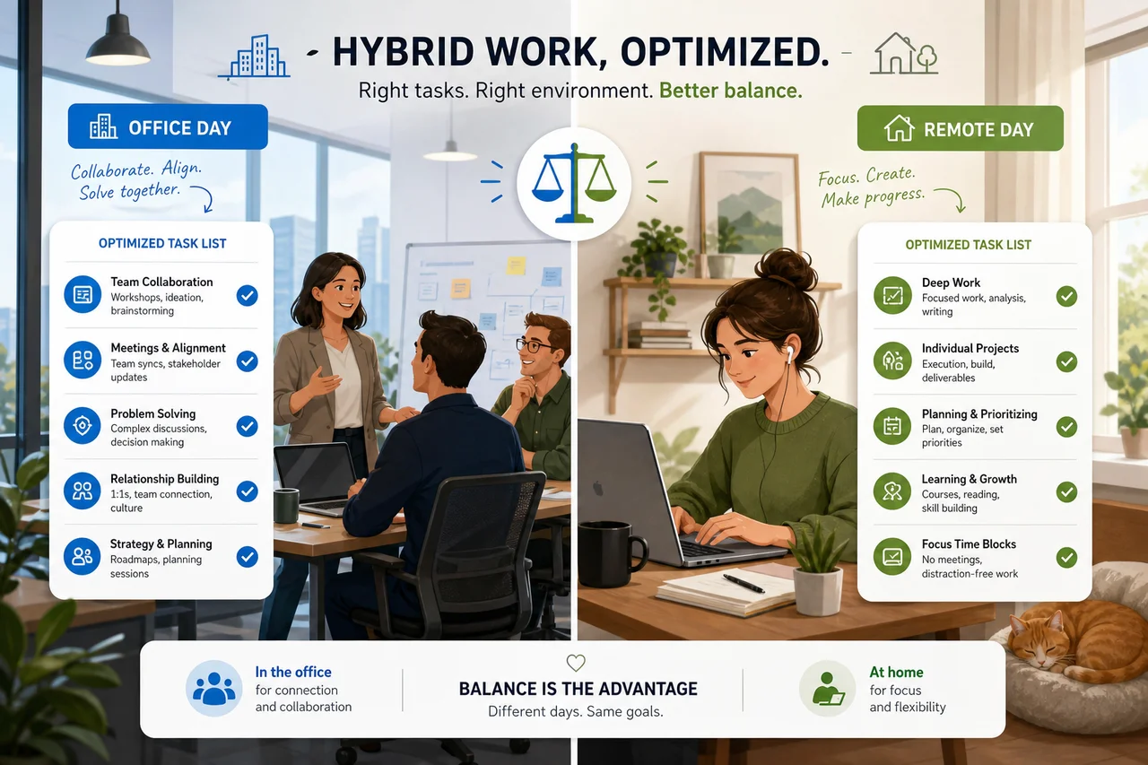 Optimizing Your Hybrid Work Schedule for Peak Performance