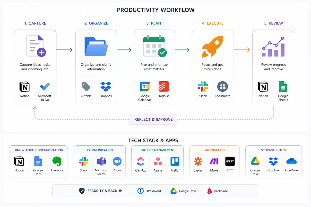 Productivity Apps and Tools for Professional Workflows
