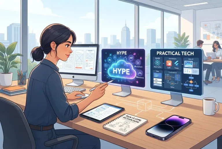 Featured image for: How to Choose Mobile App Tech Over Hype: Practical Design Guide