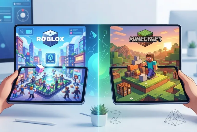 Featured image for: Roblox vs Minecraft: How to Choose the Best Creative Sandbox