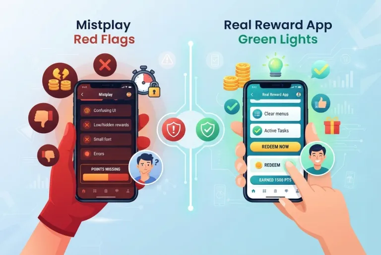 Featured image for: Spotting Mistplay Red Flags & Real Reward App Green Lights