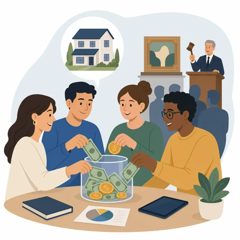 Group Bidding: Pros and Cons of Pooling Money