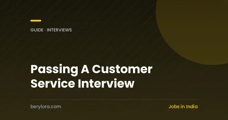 Preparing for a customer service job interview with no experience