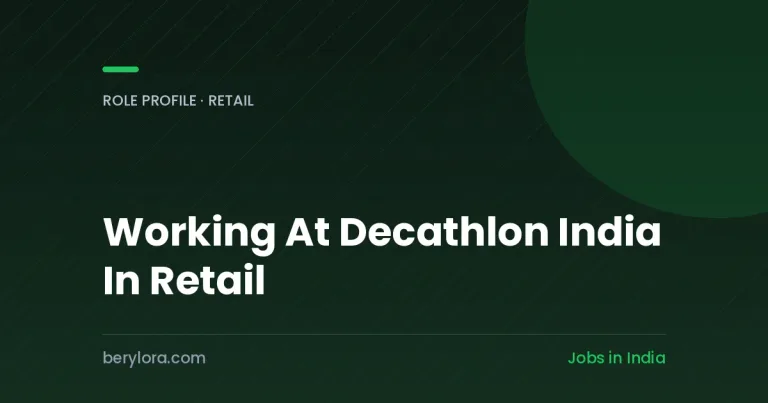 Sales associate retail role at Decathlon India