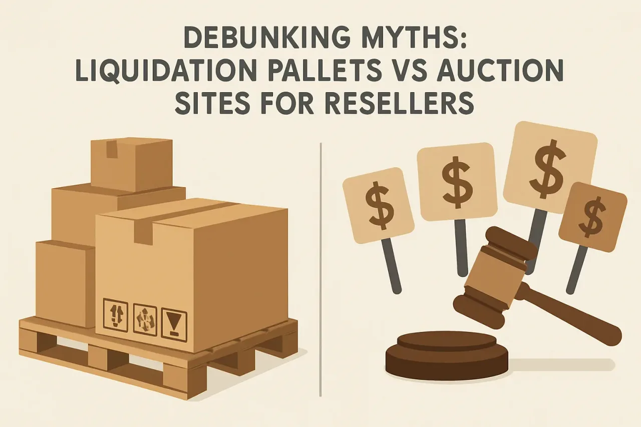 Featured image for: Debunking Myths: Liquidation Pallets vs Auction Sites for Resellers