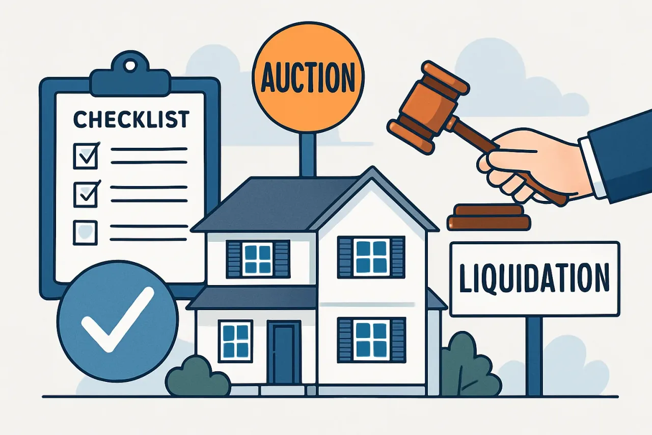 Featured image for: Key Steps for Verifying Real Estate Auction Properties: Auctions & Liquidations Checklist