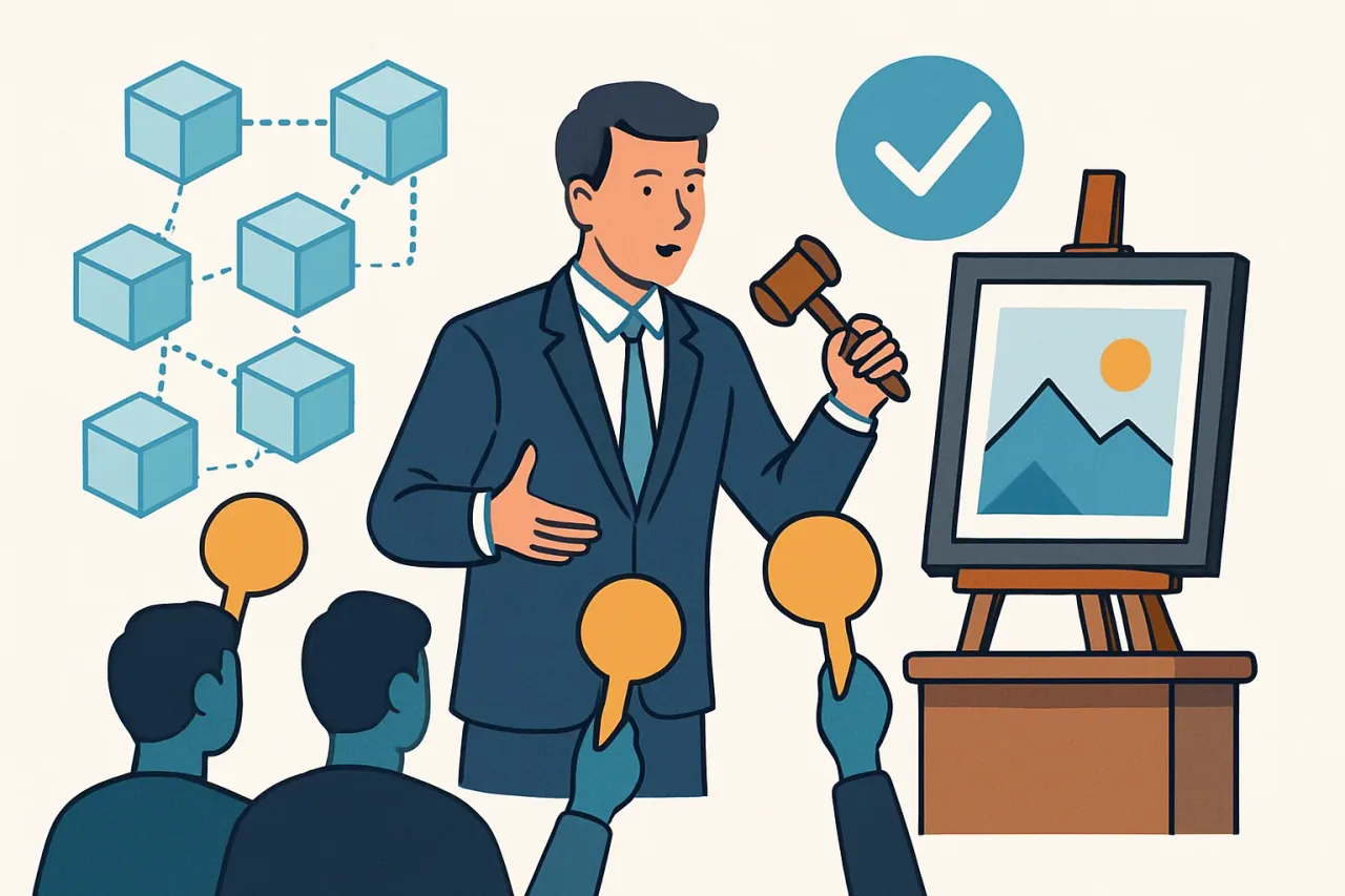 Blockchain technology in digital asset auctions