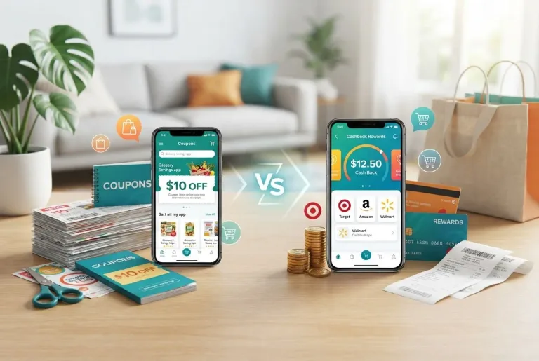 Featured image for: Couponing vs. Cashback Apps: Which Saving Strategy Wins?