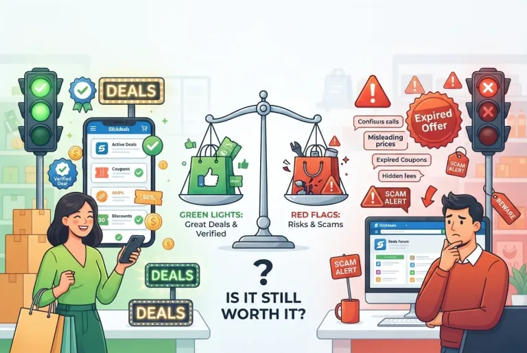 Featured image for: Slickdeals Red Flags and Green Lights: Is It Still Worth It?