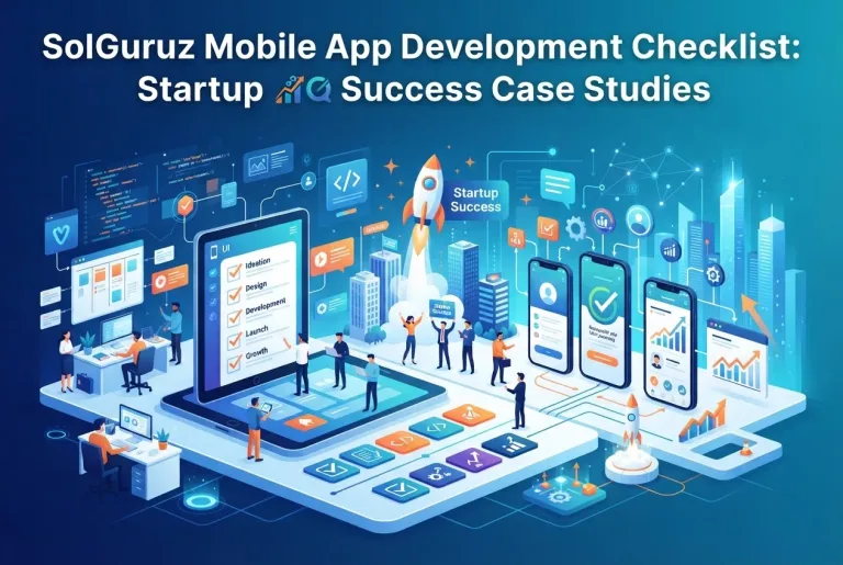 Featured image for: SolGuruz Mobile App Development Checklist: Startup Success Case Studies
