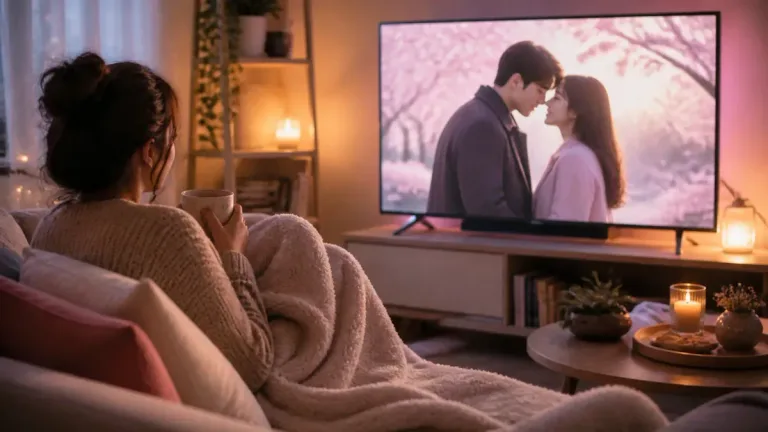 Capa editorial humanizada — Séries de Romance Leves Para Assistir e Relaxar
