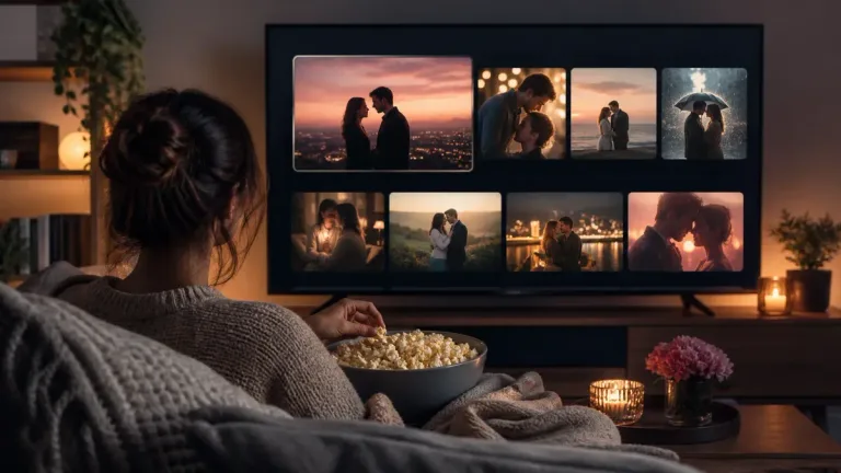 Capa editorial humanizada — Onde Assistir Filmes Românticos: Plataformas e Como Escolher