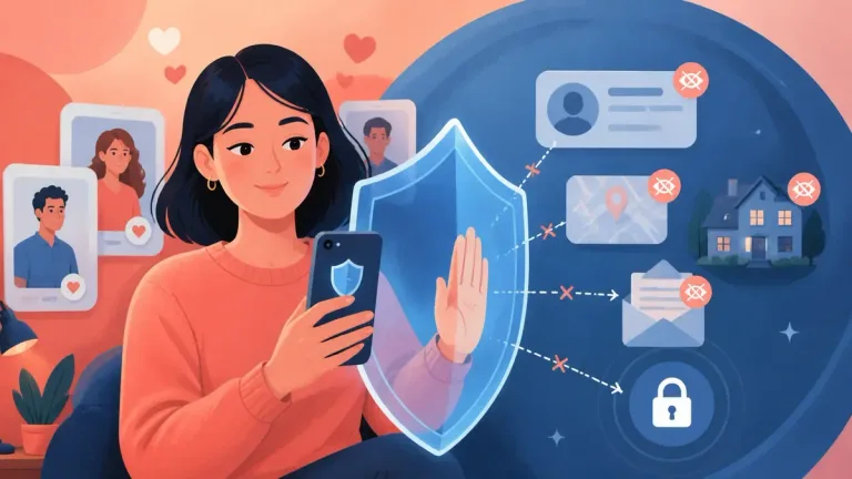 Capa editorial humanizada — Como Evitar Exposição Online ao Usar Apps de Namoro