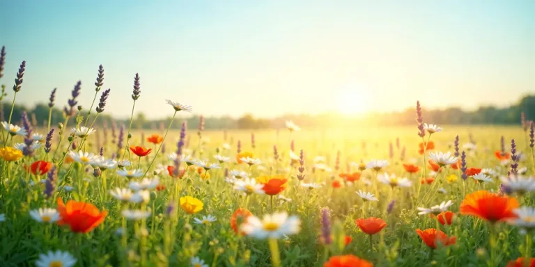 capa campo de flor