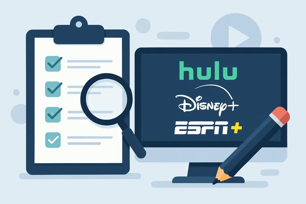 Featured image for: Checklist for Verifying Streaming Bundles: Avoiding Overlap with Hulu, Disney+, and ESPN+