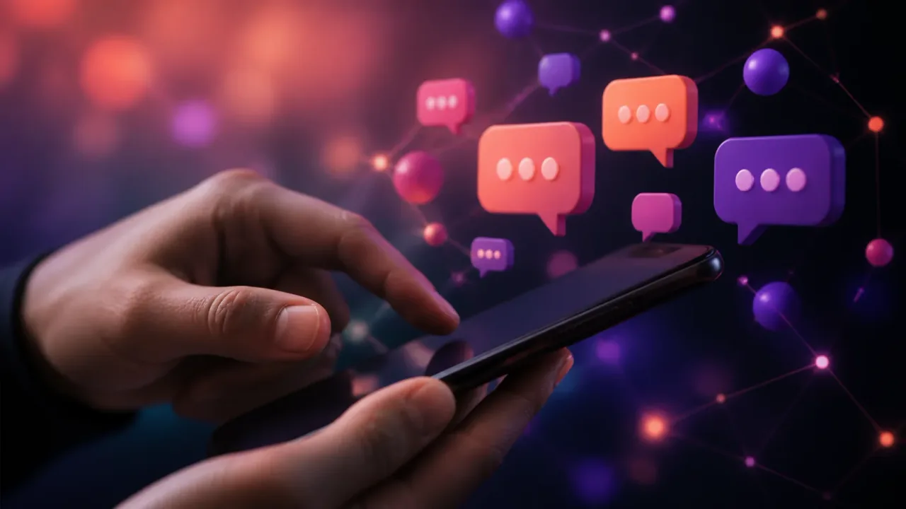 Novos recursos de chat em aplicativos sociais