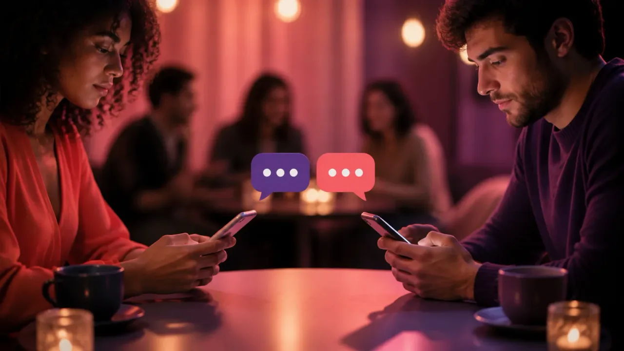 Match e conversa em aplicativos de namoro