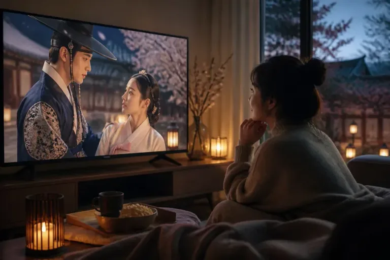Ilustração editorial sobre doramas de época: como entrar em histórias de figurino e intriga