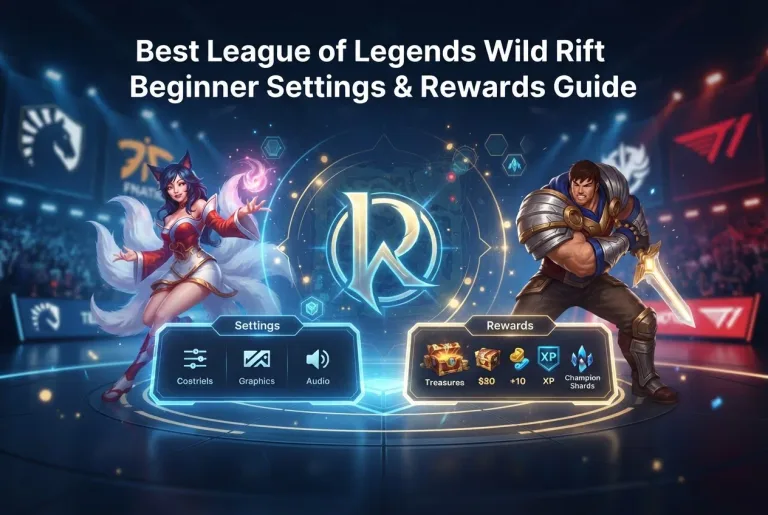 Featured image for: Best League of Legends Wild Rift Beginner Settings & Rewards Guide