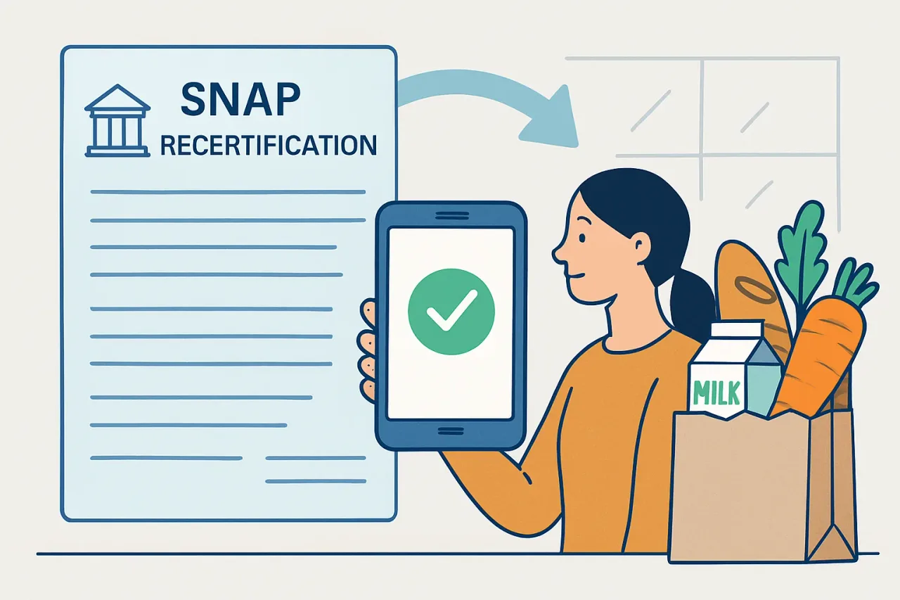 Featured image for: How SNAP Recertification Helps Busy People Keep Food Benefits Flowing