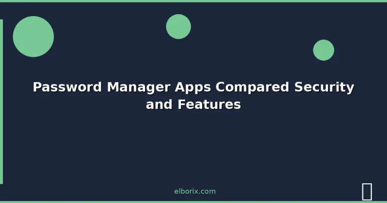 Featured: Password Manager Apps Compared Security and Features