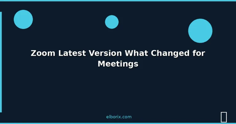 Featured: Zoom Latest Version What Changed for Meetings