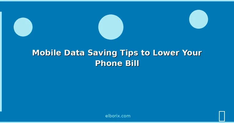 Featured: Mobile Data Saving Tips to Lower Your Phone Bill