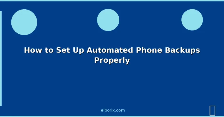 Featured: How to Set Up Automated Phone Backups Properly