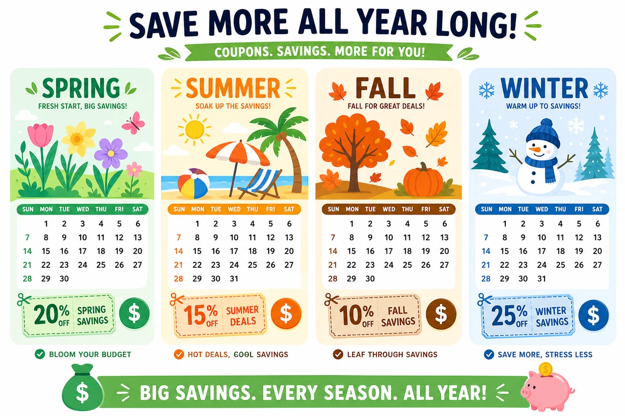 Featured: Seasonal Coupon Strategies for Year-Round Savings