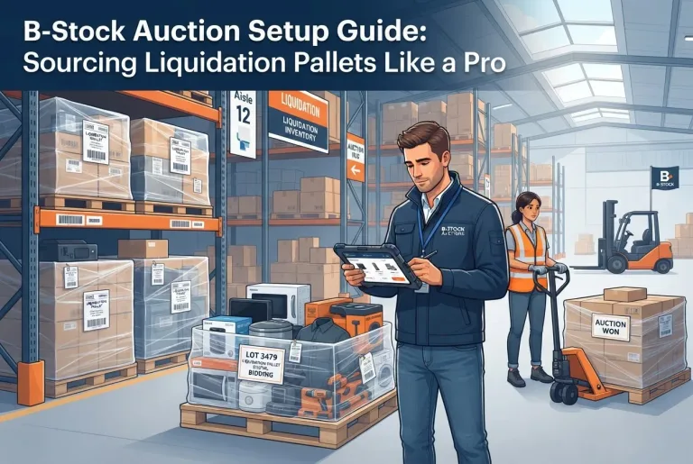 Featured image for: B-Stock Auction Setup Guide: Sourcing Liquidation Pallets Like a Pro
