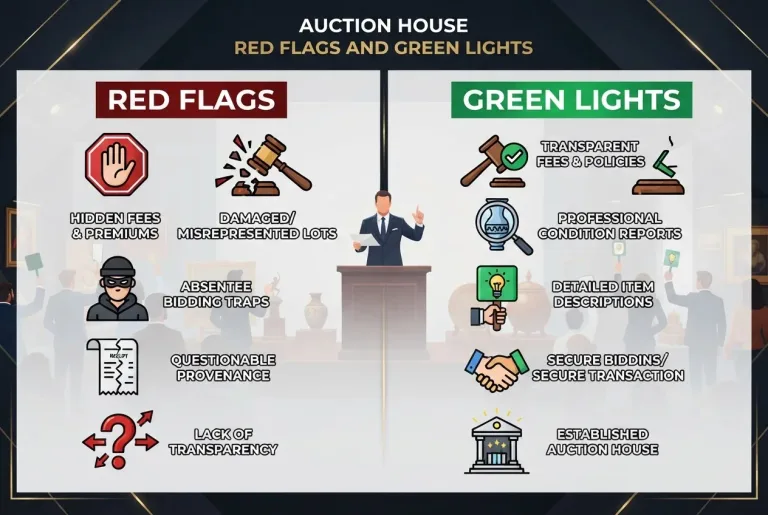 Featured image for: Auction House Red Flags and Green Lights: Smart Buying Guide
