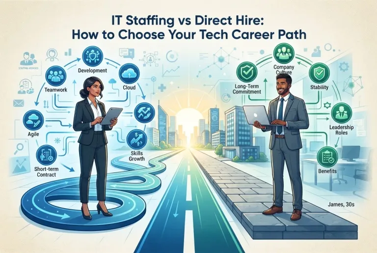 Featured image for: IT Staffing vs Direct Hire: How to Choose Your Tech Career Path