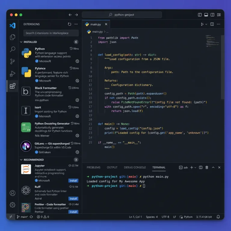 Featured: Setting Up Visual Studio Code for Python Development