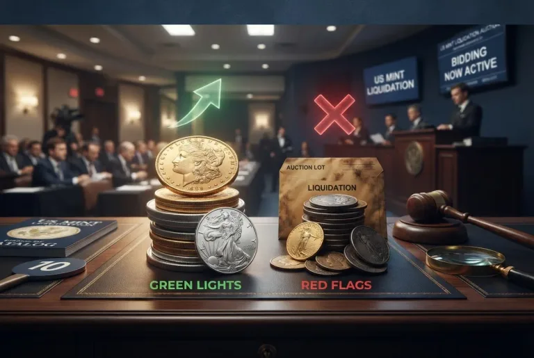 Featured image for: US Mint Liquidation: Red Flags and Green Lights for Coin Buyers