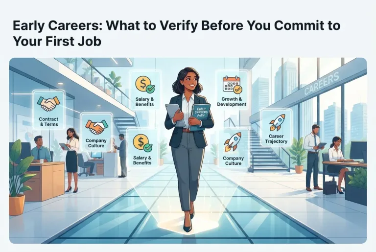Featured image for: Early Careers: What to Verify Before You Commit to Your First Job