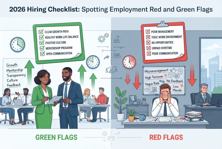 Featured image for: 2026 Hiring Checklist: Spotting Employment Red and Green Flags