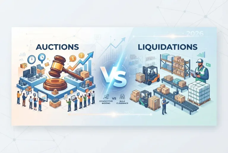 Featured image for: Auctions vs Liquidations: Choosing Your 2026 Inventory Strategy