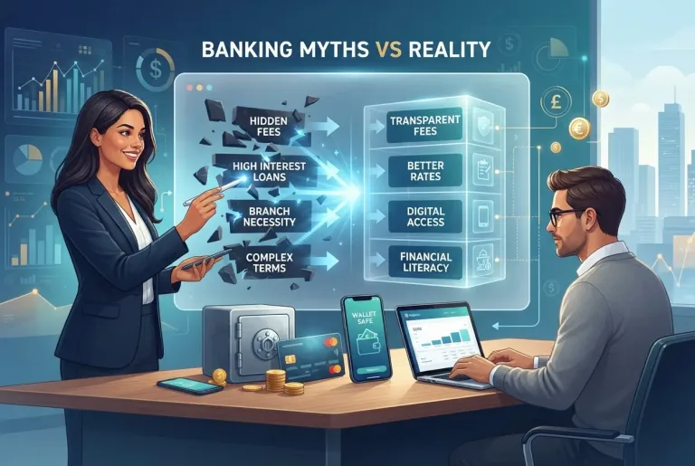 Featured image for: Uncovering the Truth: The 8 Major Banking Myths That Empty Your Wallet