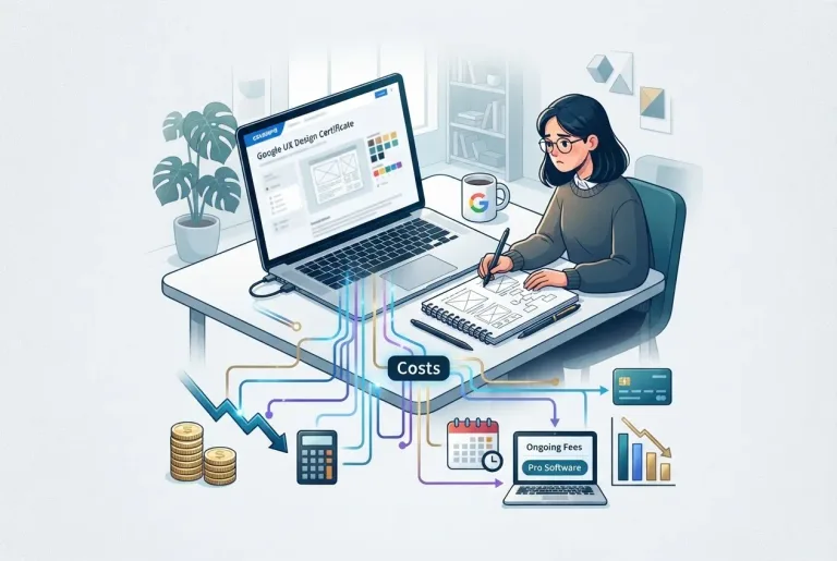 Featured image for: Unveiling the Hidden Costs of the Coursera Google UX Design Certificate