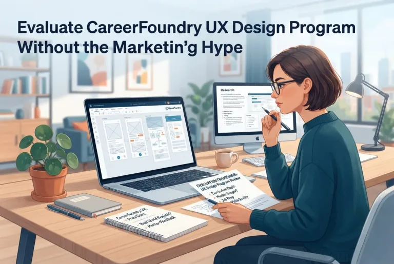 Featured image for: Evaluate CareerFoundry UX Design Program Without the Marketing Hype