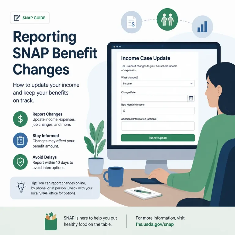 How to Report Changes to Your SNAP Benefits Case