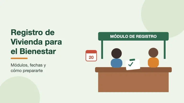 Registro de Vivienda para el Bienestar en módulo de la Conavi