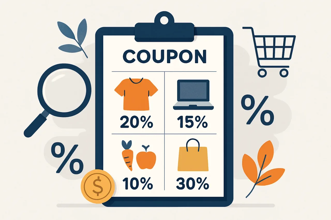 Sorting Shopping Deals & Coupons by product type
