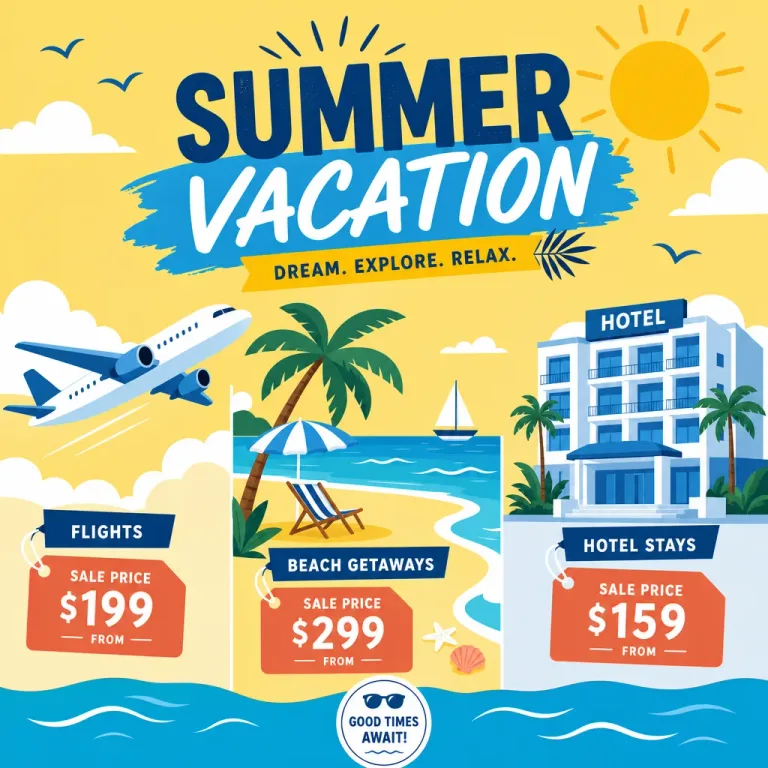 Featured: Summer Travel Sales for Flights Hotels and Vacation Packages